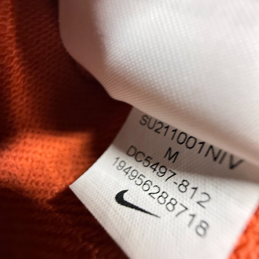 Nike Sportswear Women's Icon Clash Orange Crewneck Crop Top Sweatshirt Oversized - Picture 8 of 8